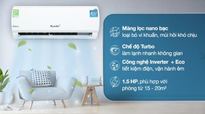 Máy lạnh Funiki Inverter 1.5 HP HIC12TMU