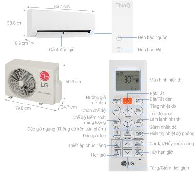 Máy lạnh LG Inverter 1.5 HP V13WIN1