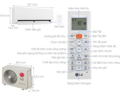 Máy lạnh LG Inverter 2 HP V18WIN1