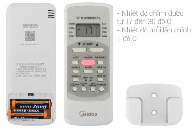 MÁY LẠNH MIDEA INVERTER 1.0 HP MSAGII-10CRDN8