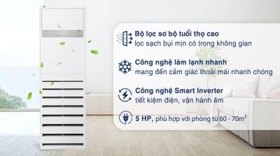 Máy Lạnh Tủ đứng LG Inverter 3 HP ZPNQ30GR5E0 