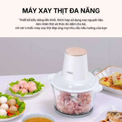 Máy xay thịt Aqua GGS201R cối thuỷ tinh